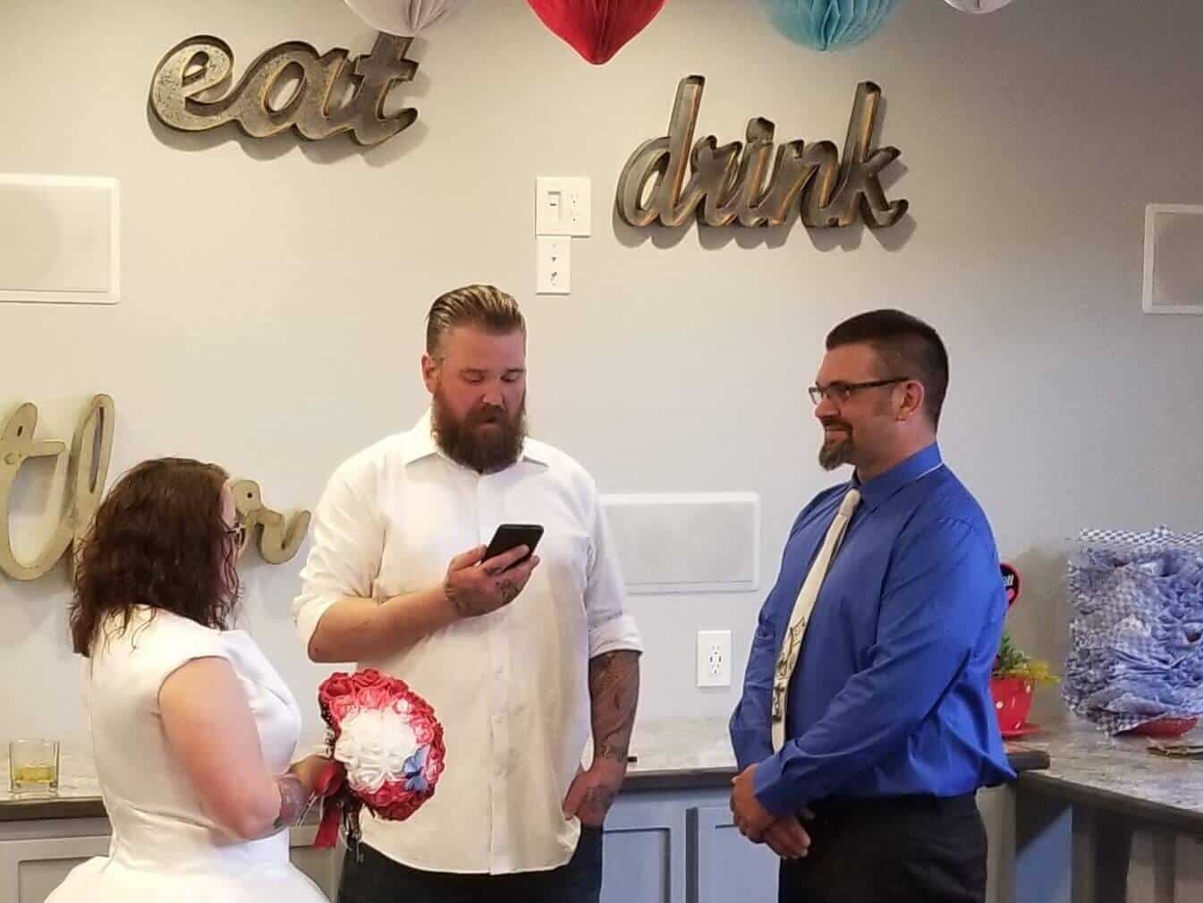 Wedding ceremony in the Activity Center