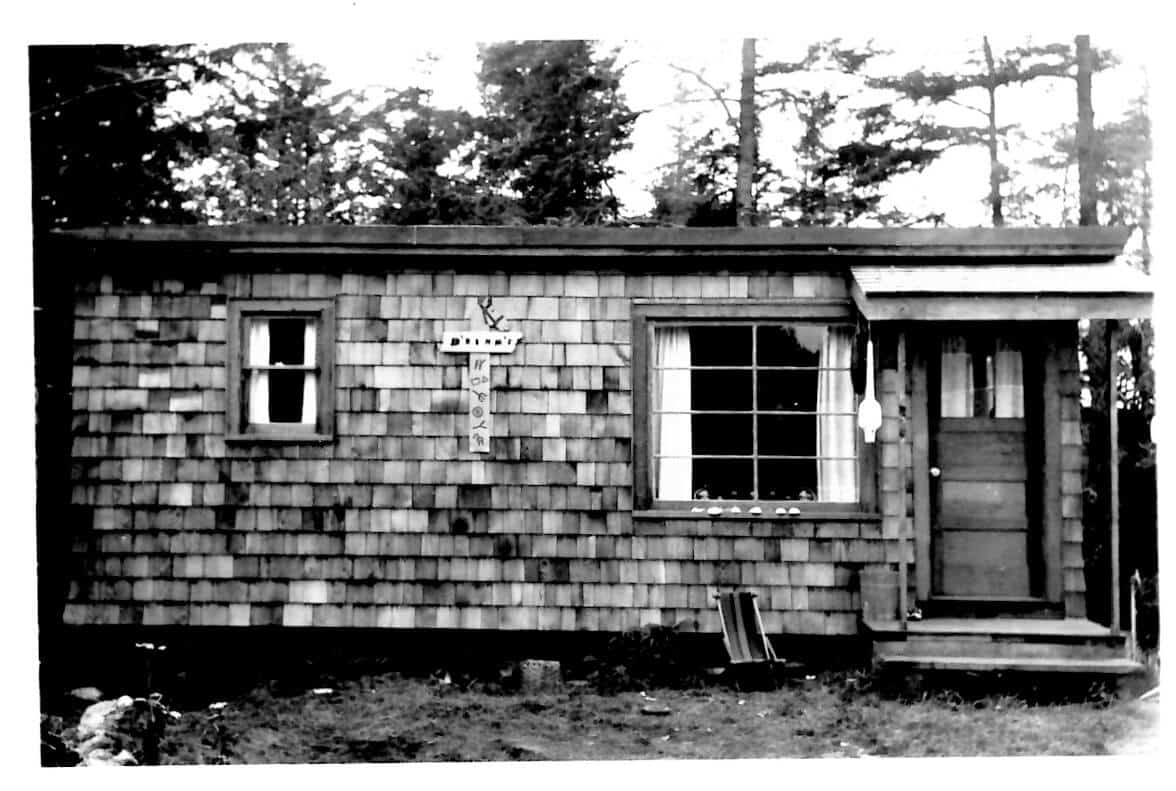 Ocean Spray Beach Resort cottages in the 1940s