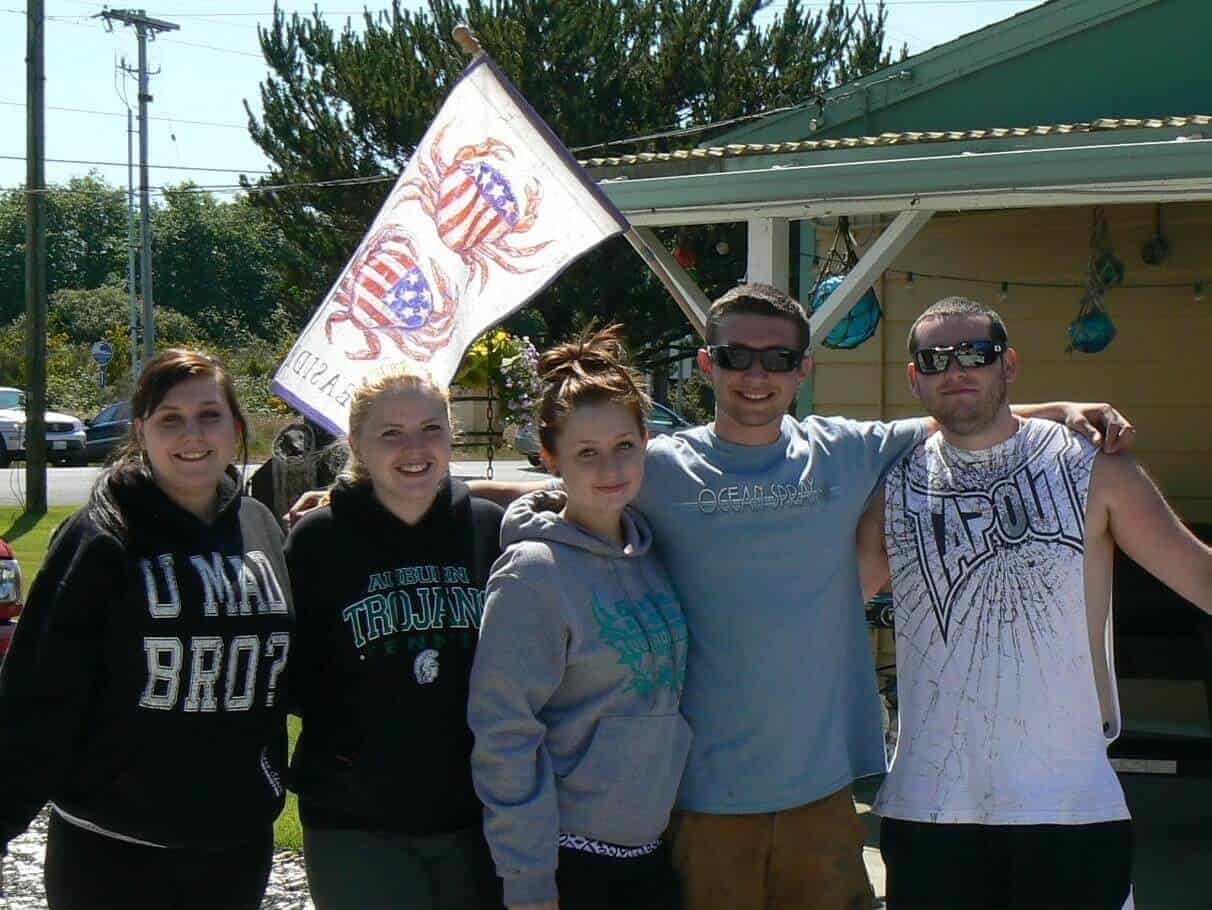 Cousins and friends enjoying the resort