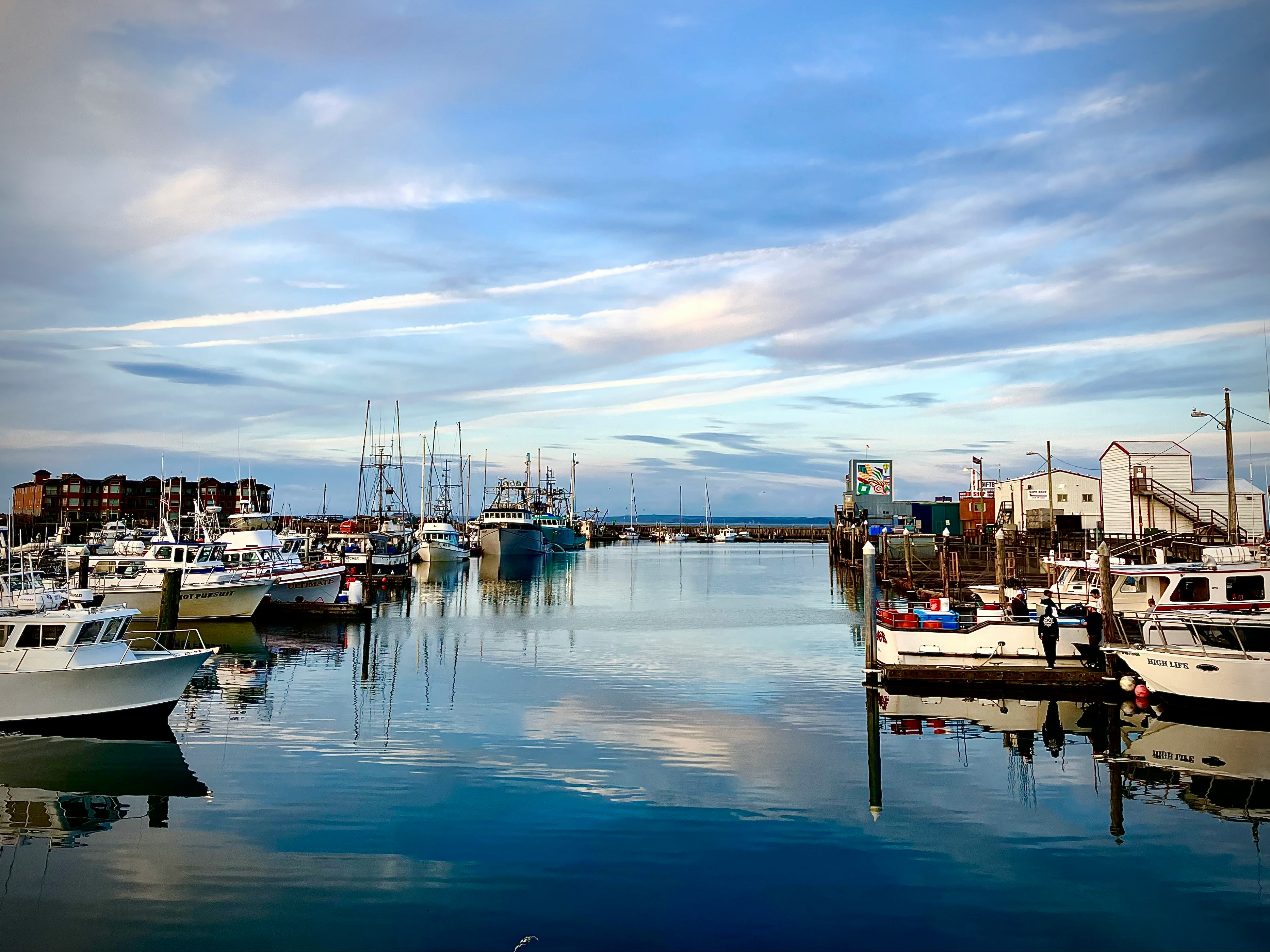 Westport Marina — fishing boats and docks on the Washington Coast